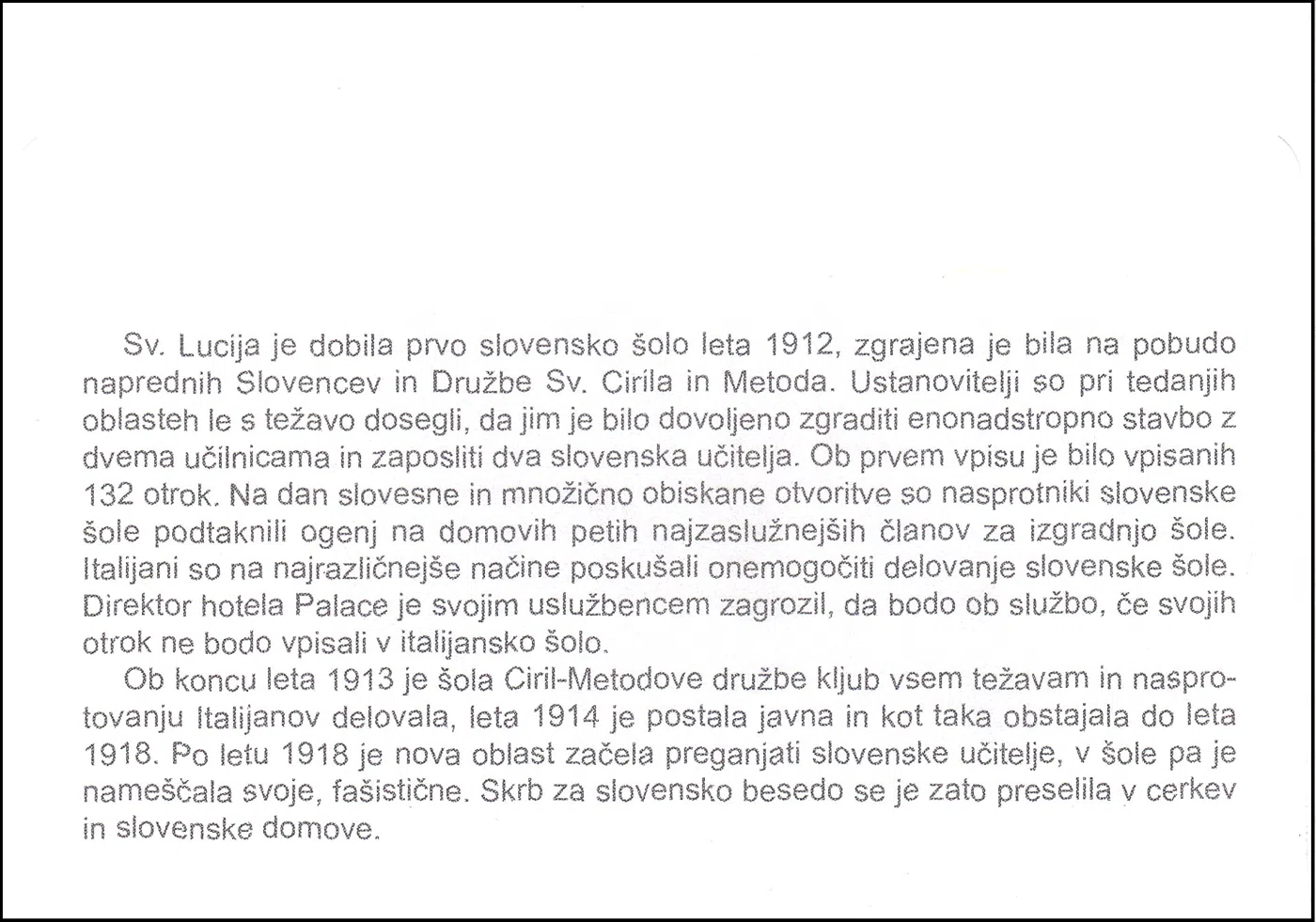100 - LETNICA SLOVENSKE ŠOLE V LUCIJI